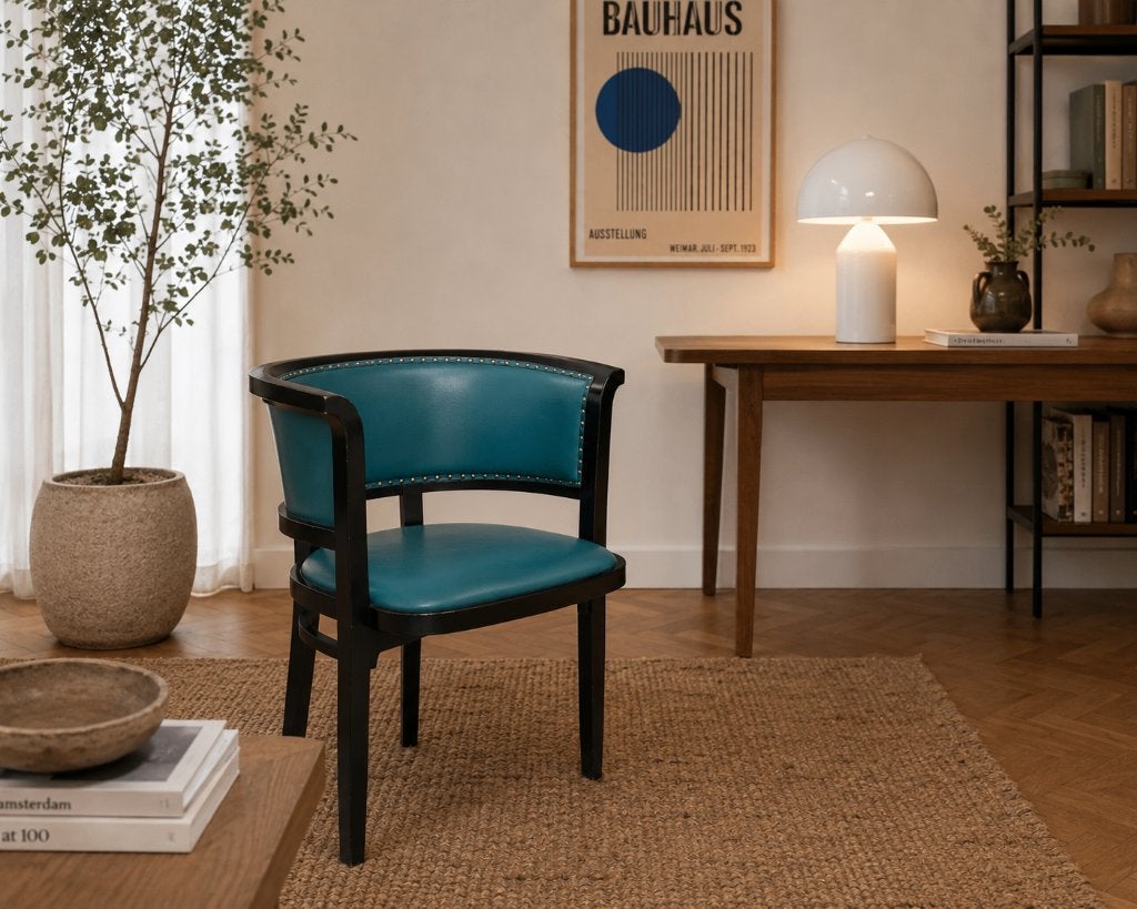 Thonet eetkamer bureau vergaderstoel M Kammerer S32/B32, Gebruikt, Bruin, Eén, Ophalen