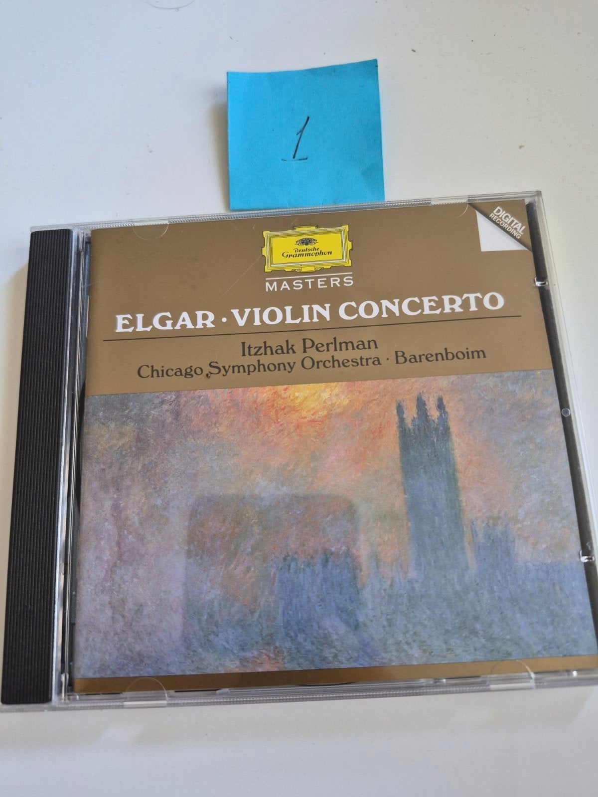 Elgar Vioolconcert - Itzhak Perlman, Chicago Symphony Orches, Soloconcert, Inclusief doosje, Ophalen of Verzenden, Zo goed als nieuw