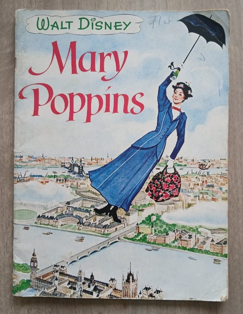 Walt Disney. Mary Poppins. Album softcover. 1964, Verzamelen, Ophalen of Verzenden, Overige figuren, Gebruikt, Overige typen