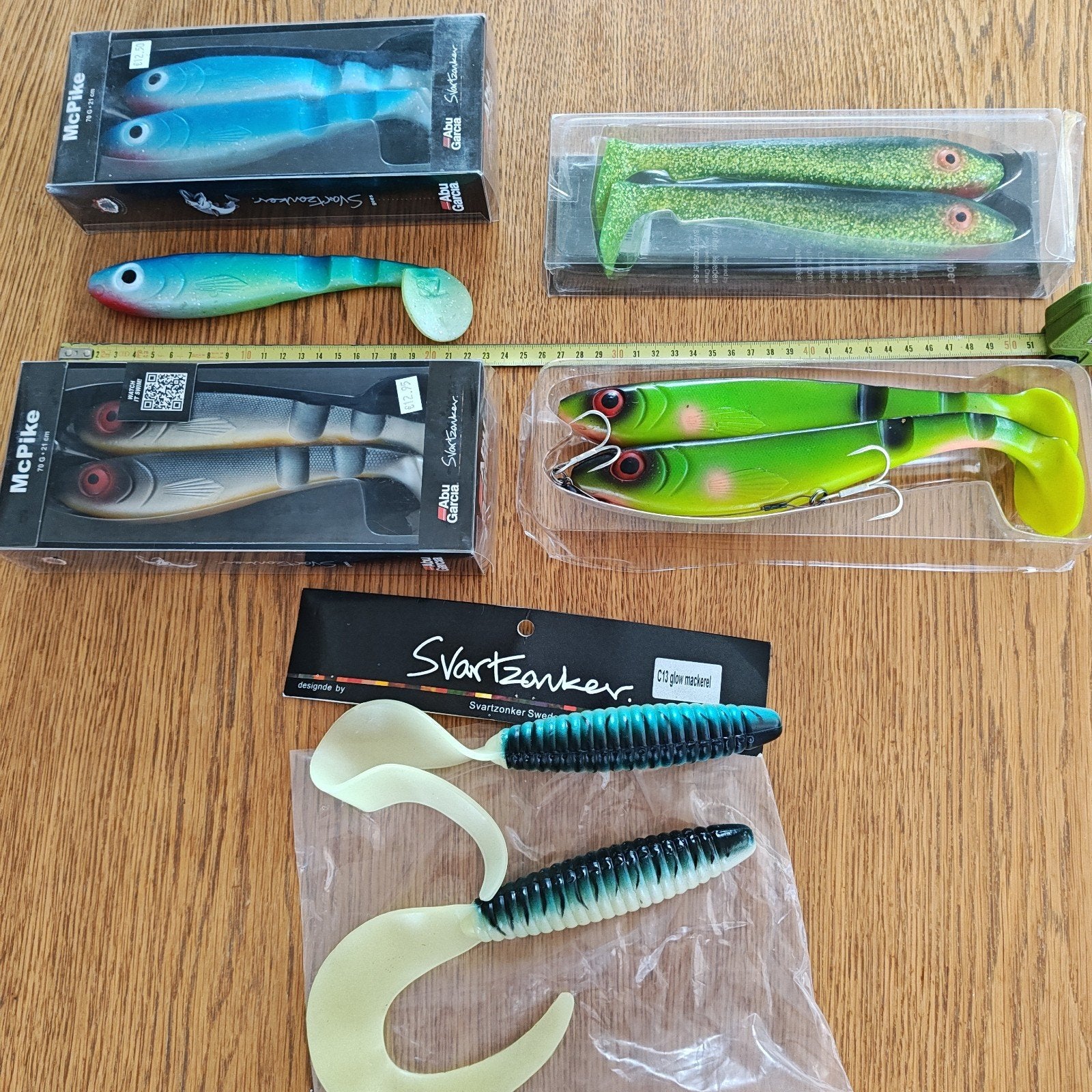 Abu Garcia Svartzonker shads, snoek rubber, kunstaas, Watersport en Boten, Hengelsport | Roofvissen, Ophalen, Zo goed als nieuw