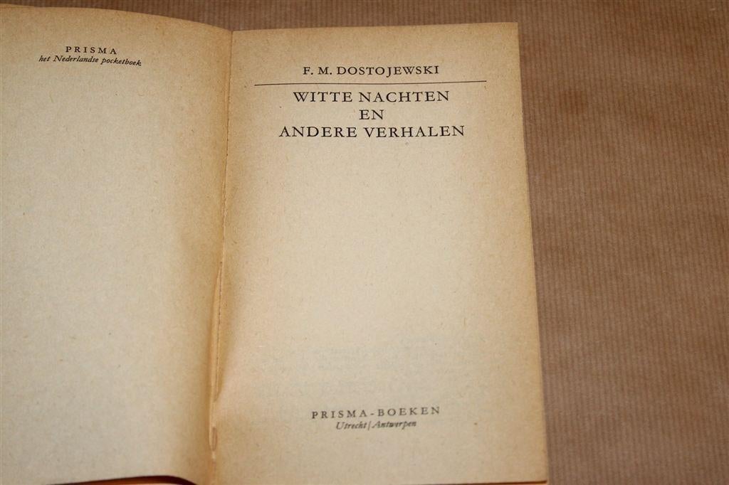 Witte Nachten en Andere Verhalen — F.M. Dostojewski 1962, Ophalen of Verzenden, Gelezen