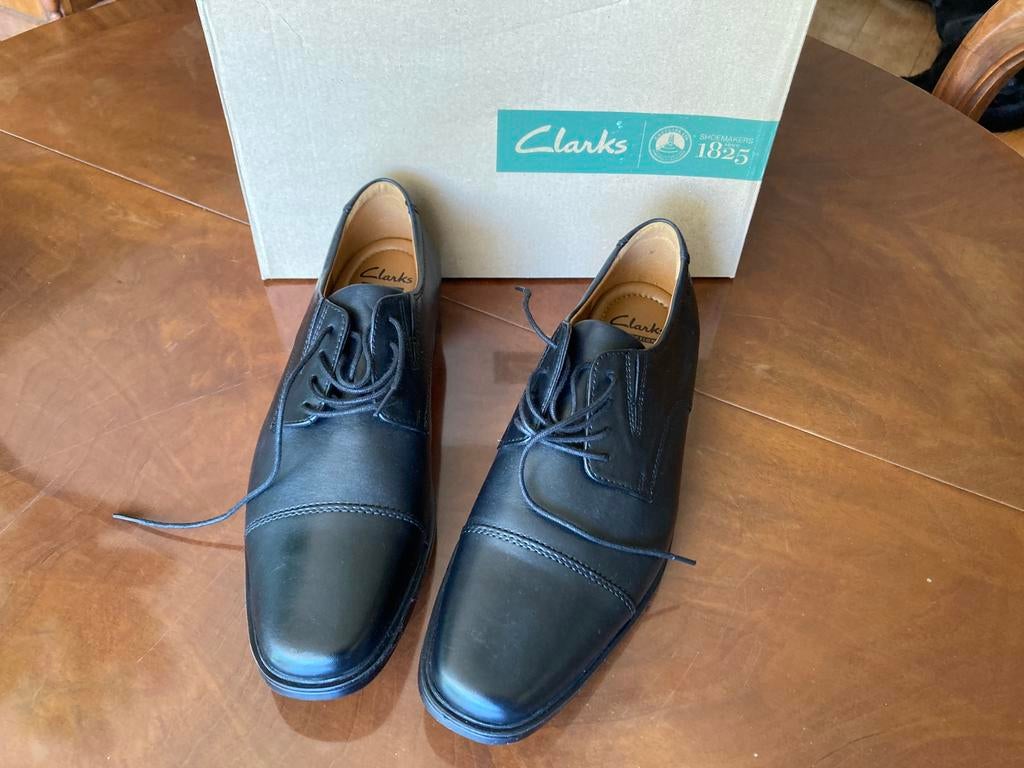 Nieuwe Clarcks Tilden cap schoen mt 43 €50,inclverzpost, Verzenden, Zo goed als nieuw, Zwart