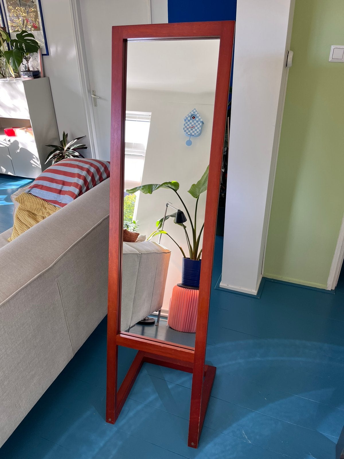 Passpiegel 118x35cm, Ophalen, Minder dan 50 cm, Zo goed als nieuw, 150 tot 200 cm