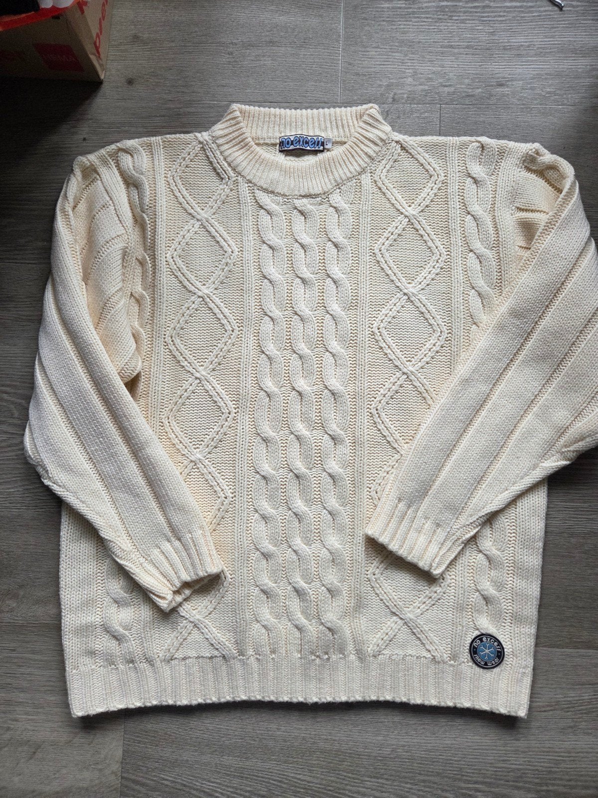 crème trui Maat large, Ophalen of Verzenden, Zo goed als nieuw, Maat 52/54 (L), Beige