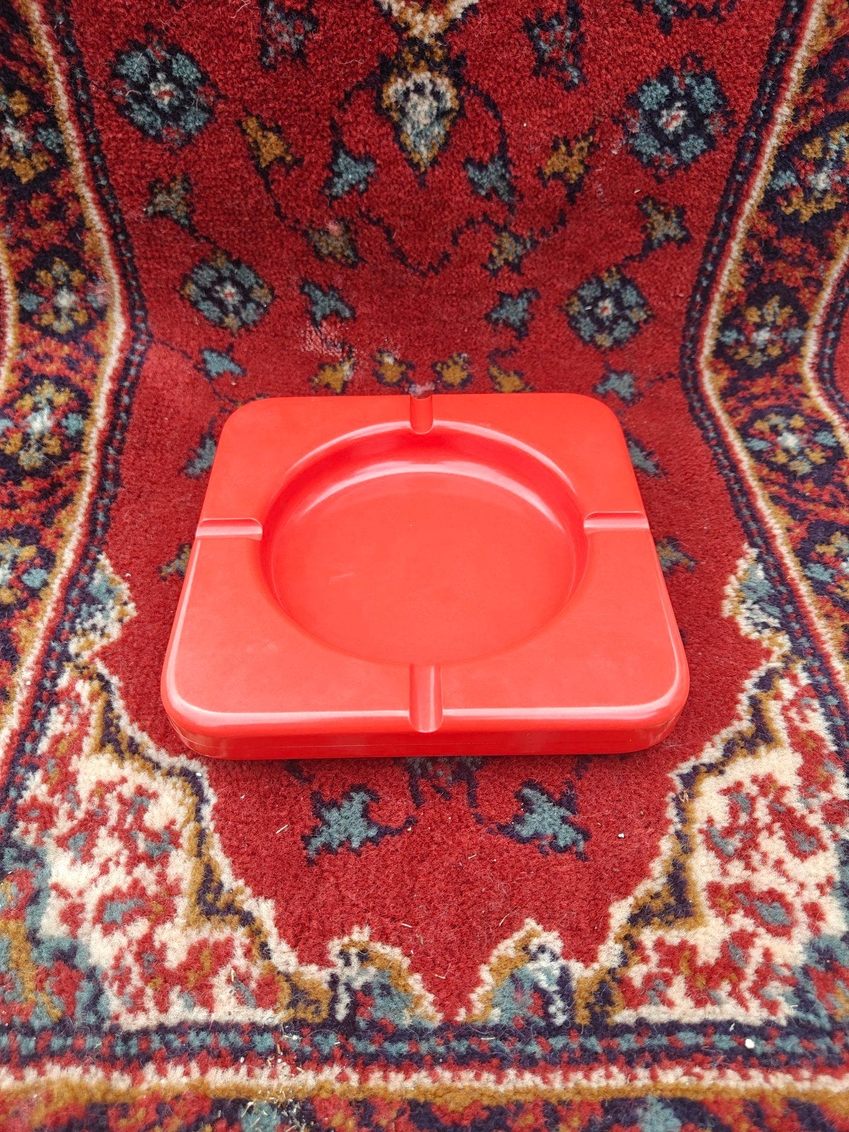 Vintage Helit Asbak - Rood Kunststof Design, Ophalen