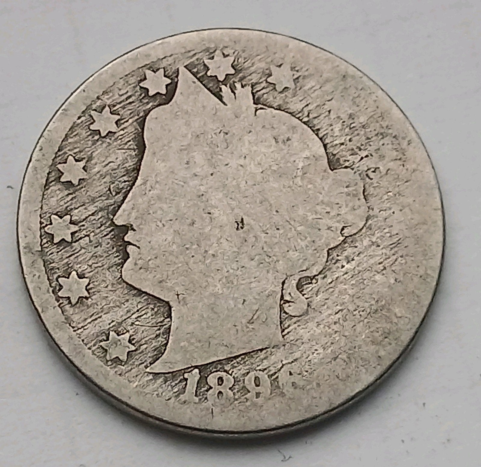 USA 5 Cent 1896 Amerika Oude Antieke Munt Liberty Nickel, Ophalen of Verzenden, Noord-Amerika