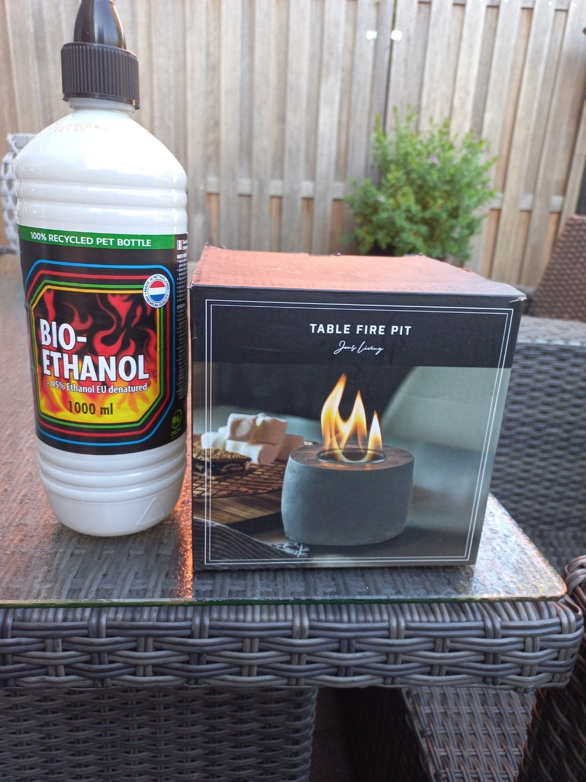 Nieuwe Table Fire Pit met Bio-Ethanol, Ophalen, Nieuw, Vuurkorf