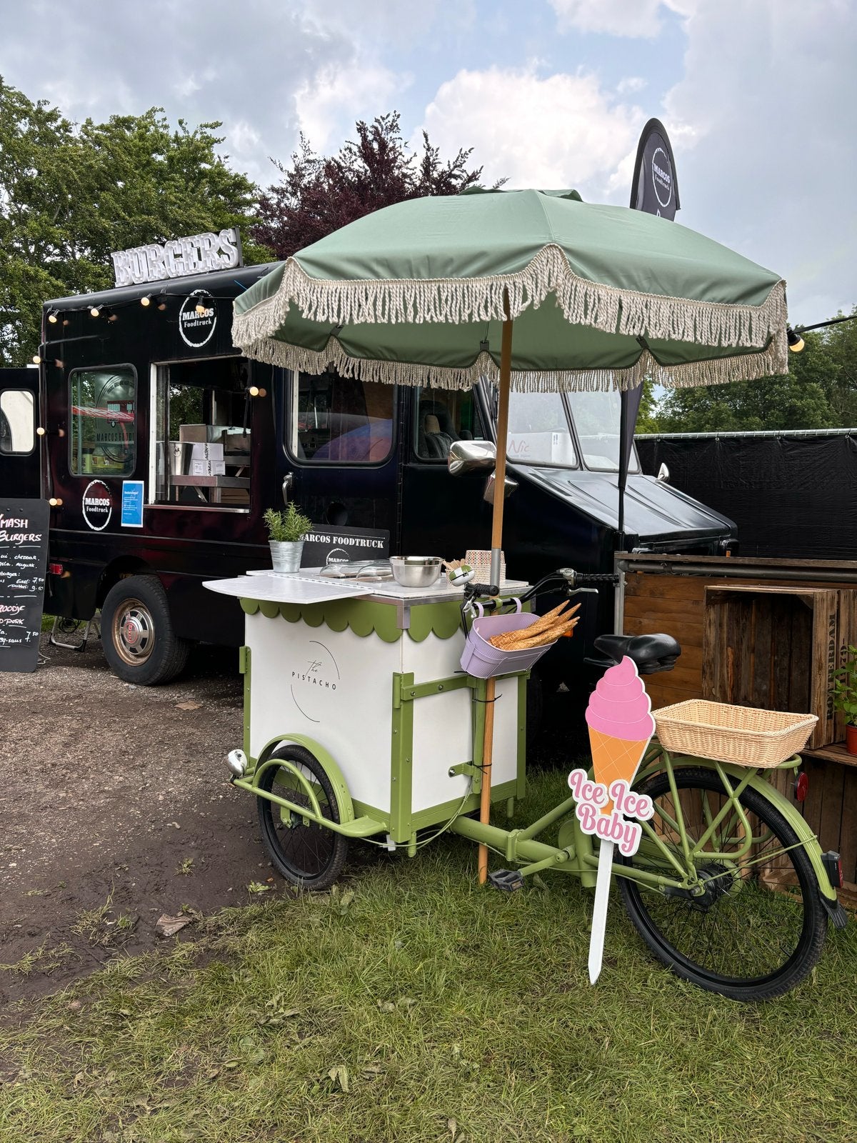 IJsfiets / Sweet Table te huur - The Pistacho, Ophalen, Zo goed als nieuw, Goederen, Overige merken
