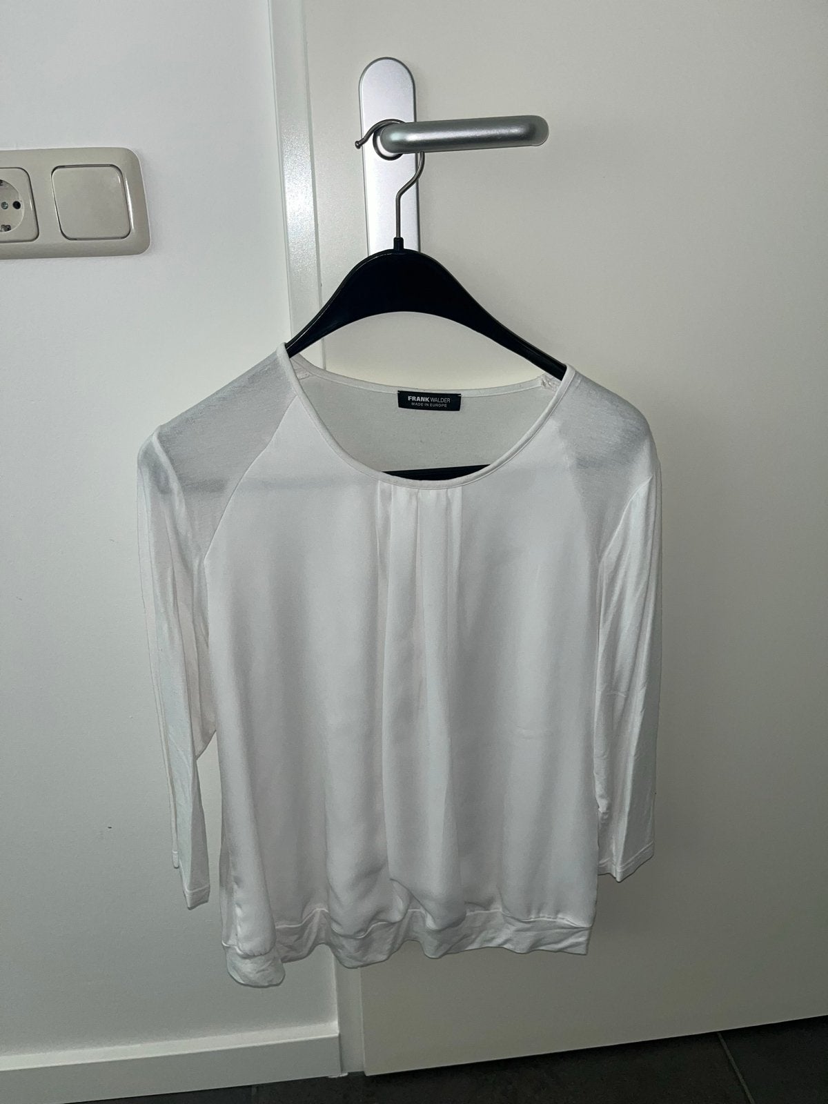 Frank Walder Witte Blouse Maat M, Ophalen of Verzenden, Zo goed als nieuw, Maat 38/40 (M), Wit