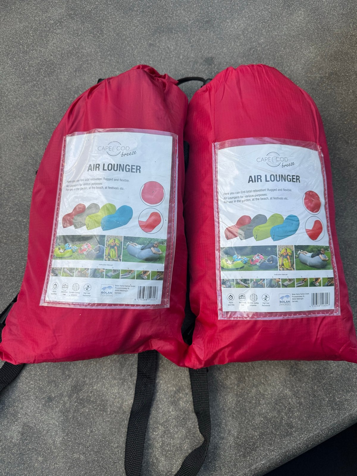 2x Cape Cod Breeze Air Lounger - Opblaasbare Zitzakken, Ophalen, Nieuw