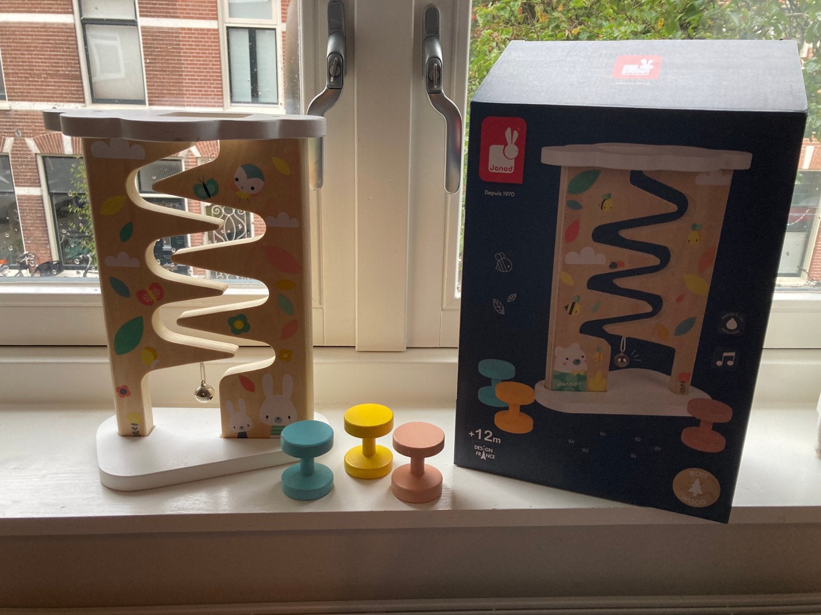 Janod afdaler houten babyspeelgoed, Ophalen, Zo goed als nieuw, Overige typen