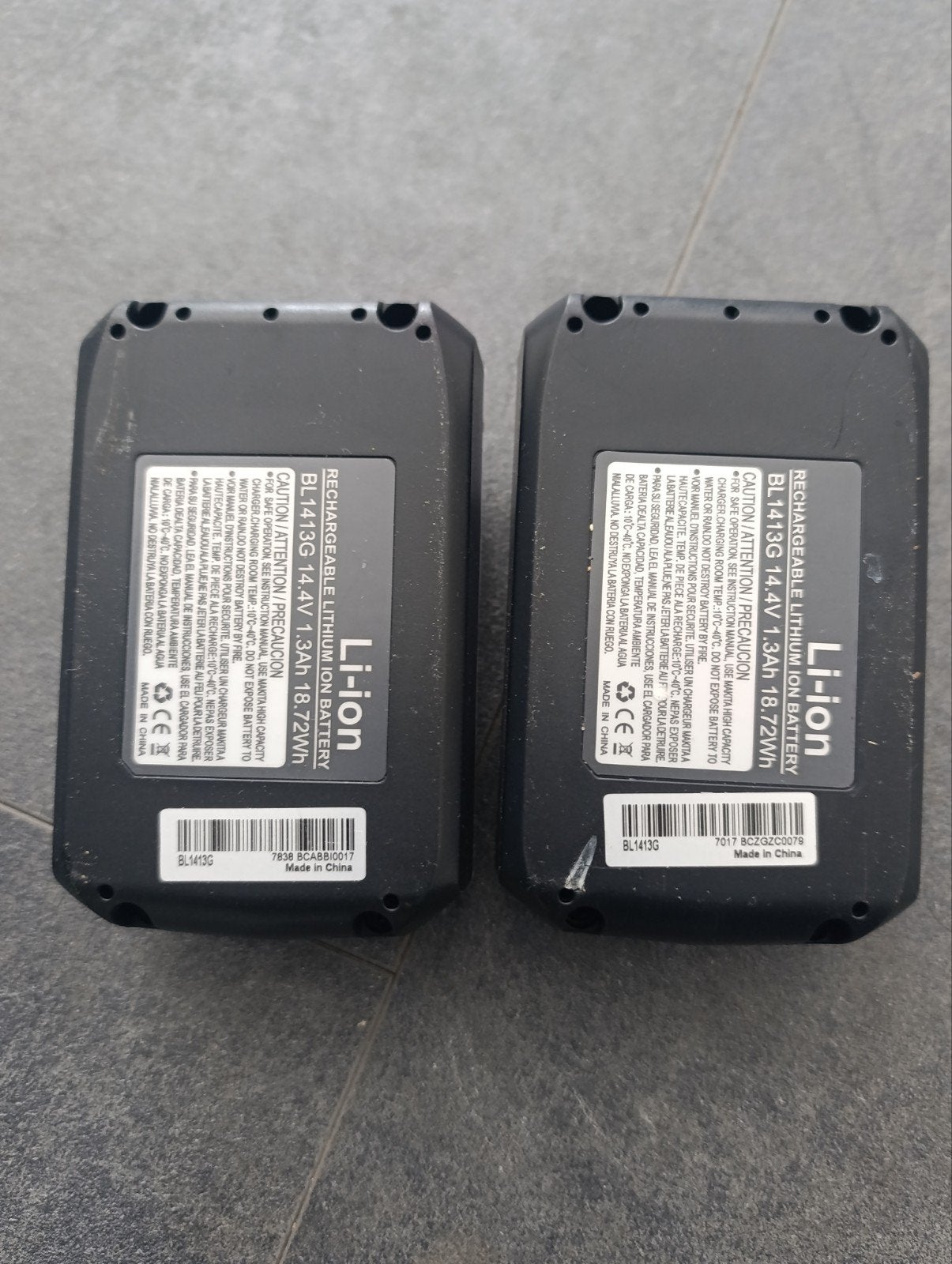 Li-ion Accu BL1413G 14.4V 1.3Ah 18.72Wh, Ophalen of Verzenden