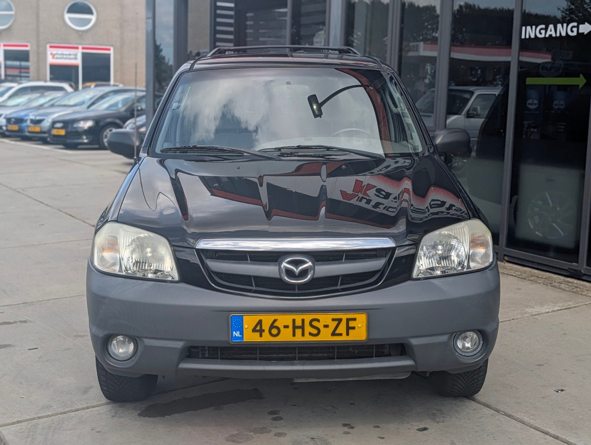 Mazda Tribute 2.0 Exclusive 4WD - Airco- Trekhaak, Auto's, 745 kg, Stof, Beige, 4 cilinders