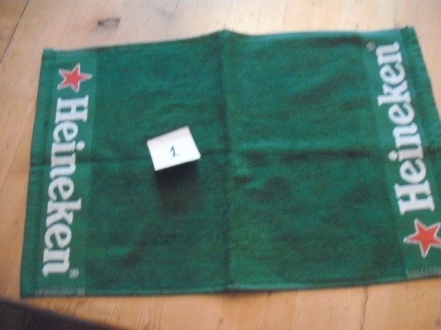 Heineken bardoek (nr.1) plm. 50x32 cm., Ophalen of Verzenden, Nieuw, Overige typen, Heineken