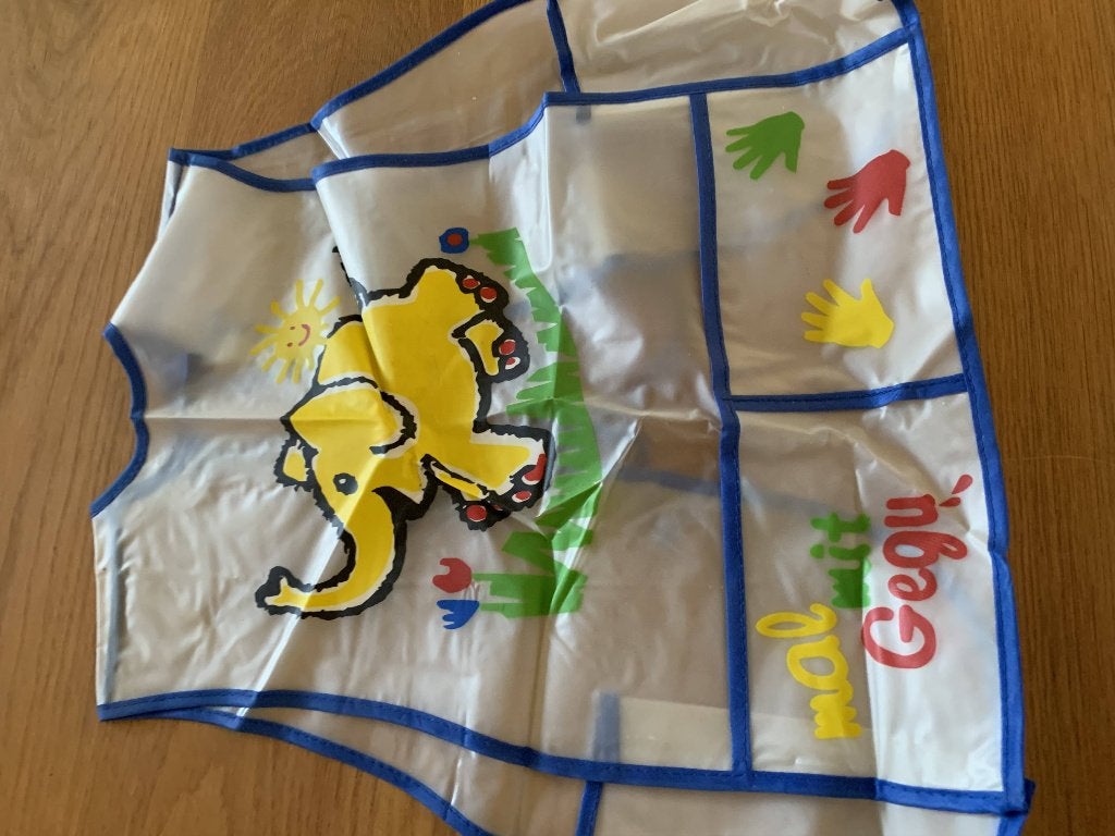 Kleuterschortje plastic - nieuw, Ophalen of Verzenden, Nieuw