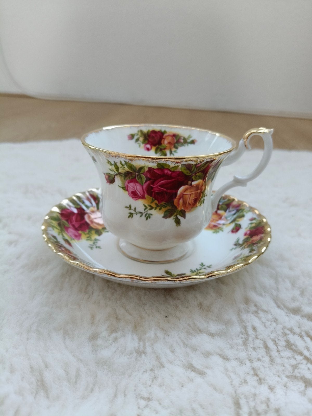 Royal Albert Old Country Roses Kop en Schotel, Ophalen of Verzenden