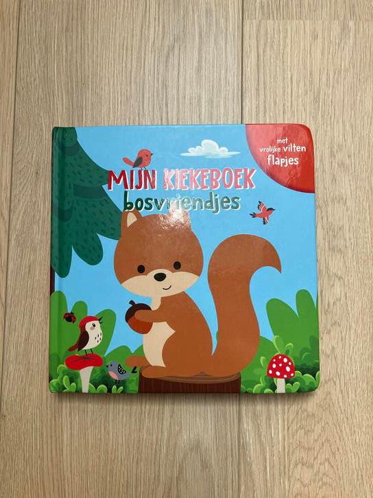 Boek: Mijn kiekeboek bosvriendjes, Boeken, Kinderboeken | Baby's en Peuters, Ophalen, Zo goed als nieuw, Uitklap-, Voel- of Ontdekboek