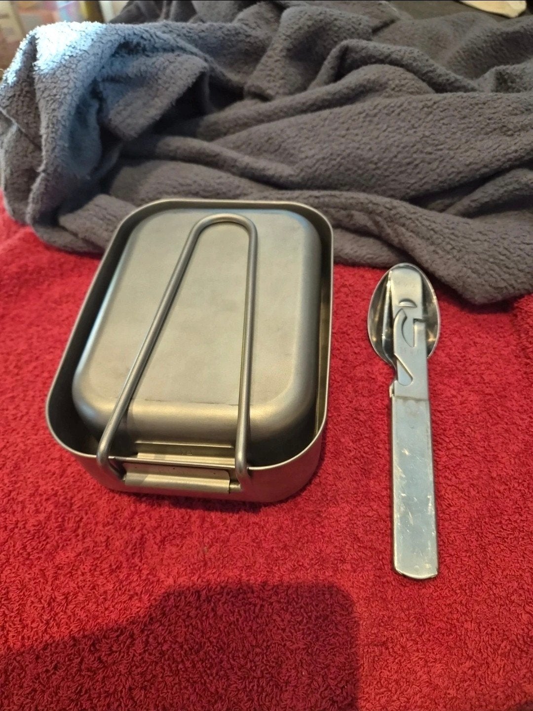 Originele NL Landmacht Kookset (Mess Tins 1996) + MVD Bestek, Ophalen of Verzenden, Landmacht, Nederland