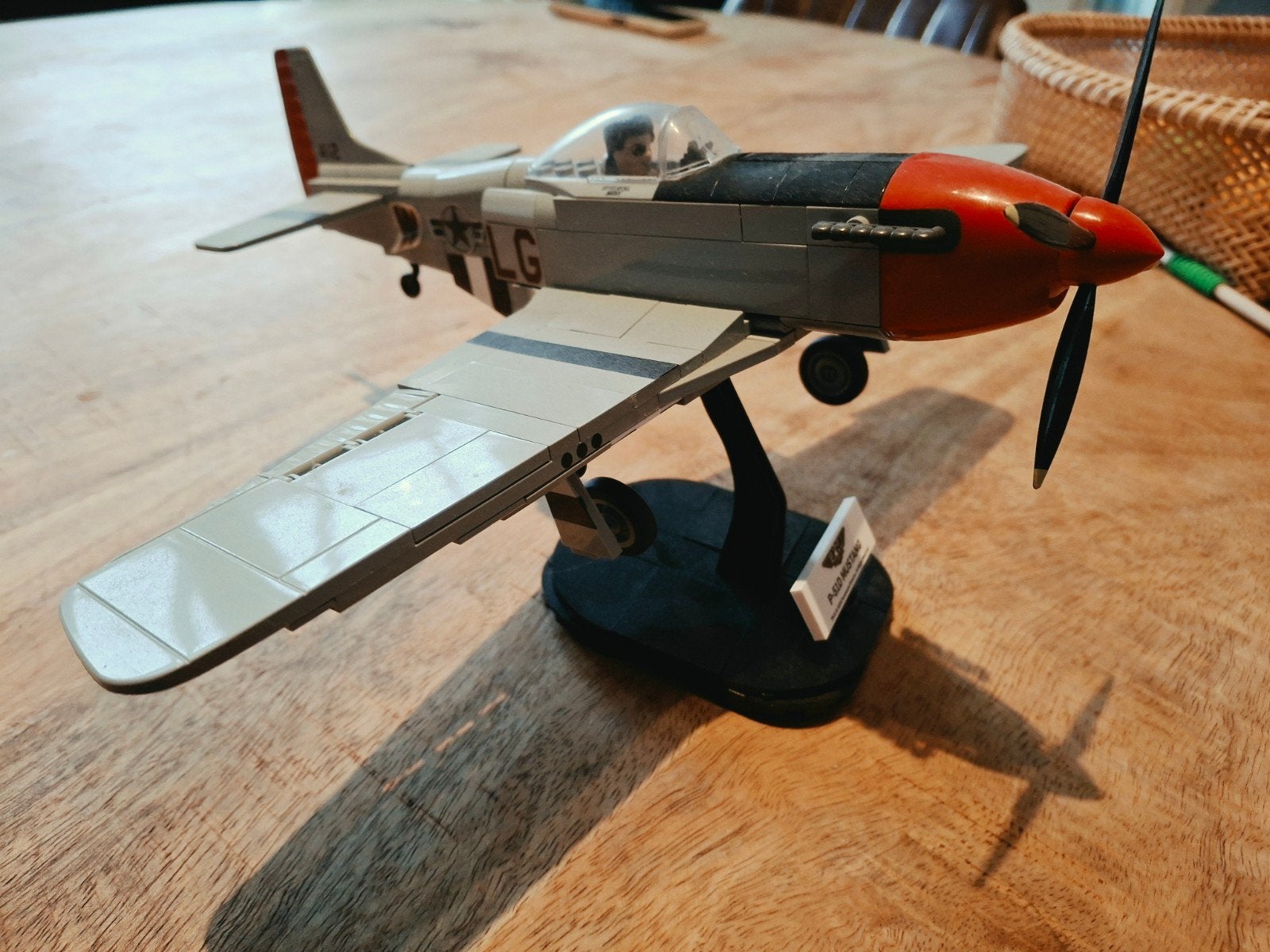 Cobi P-51D Mustang Top Gun uitvoering, Overige merken, Ophalen of Verzenden, Zo goed als nieuw, Groter dan 1:72