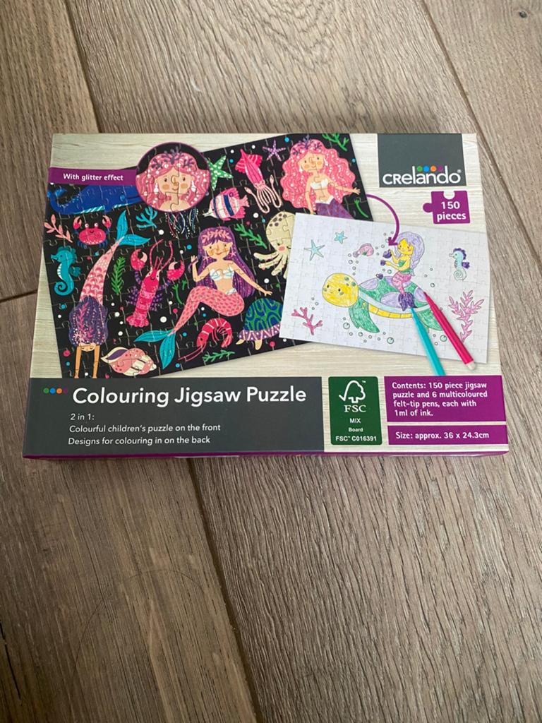 Teken puzzel “crelando”, Ophalen, Meer dan 50 stukjes, Zo goed als nieuw