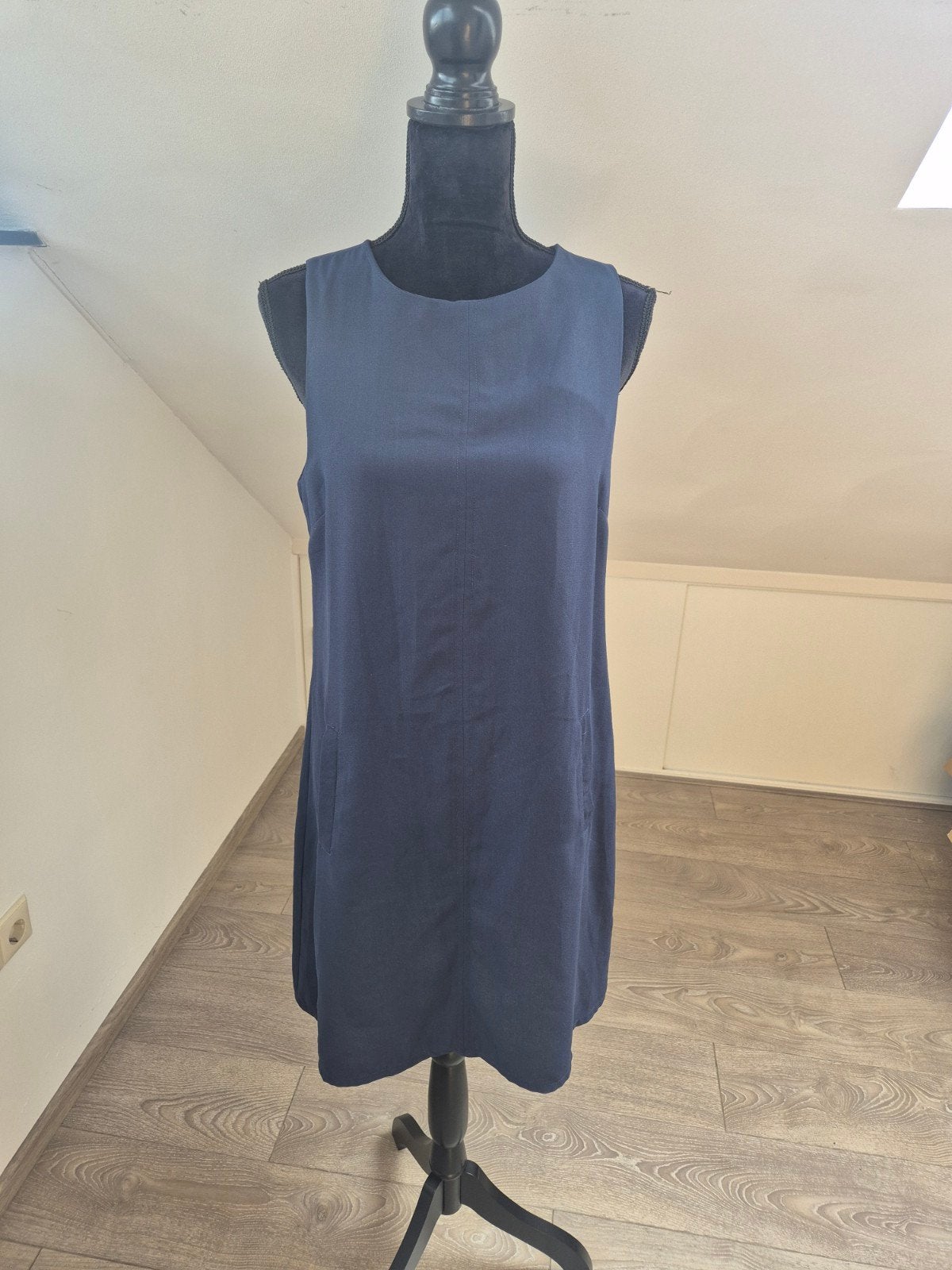 casual dress. M, Maat 38/40 (M), Boven de knie, Verzenden, Blauw