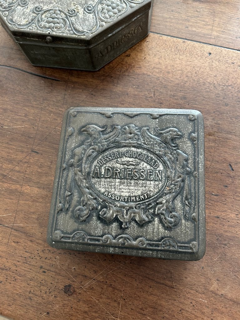 Brocante blikken A. Driessen, Ophalen of Verzenden, Gebruikt, Overige, Overige merken