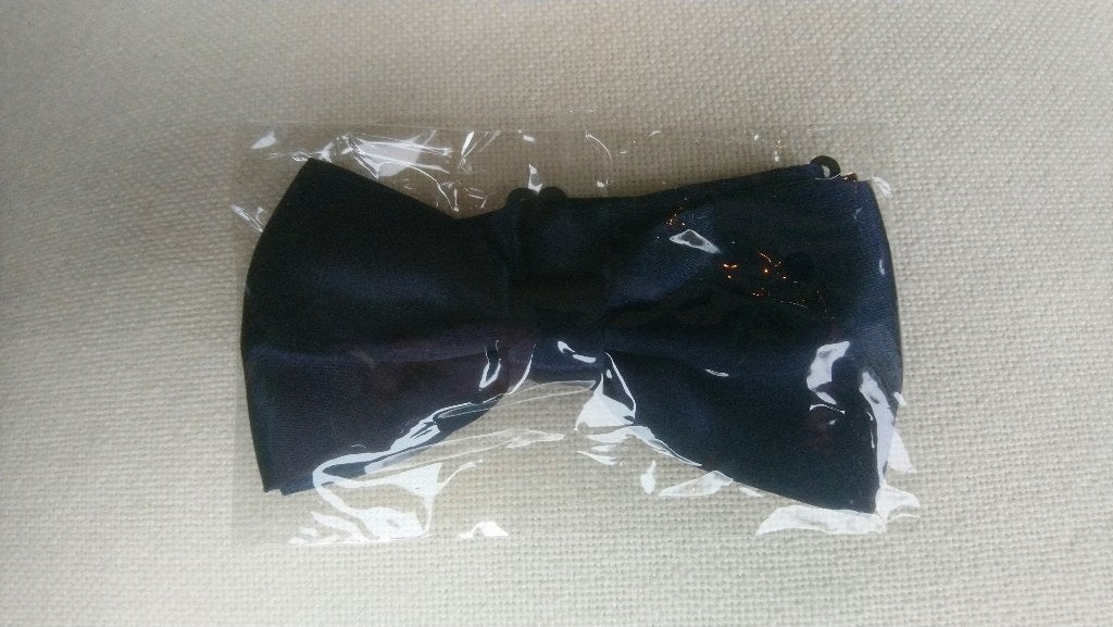 Vlinderdas vlinderstrik donkerblauw - NIEUW, Ophalen, Nieuw, Blauw, Effen