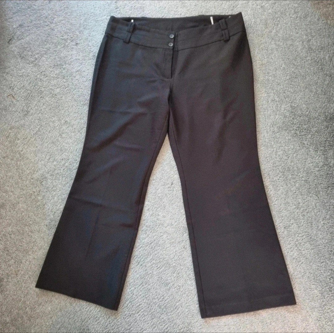 Zwarte m&s mode pantalon broek maat 52, Zwart, Ophalen of Verzenden, Zo goed als nieuw, M&S