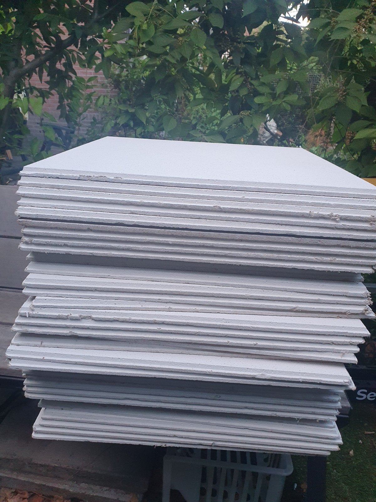 36 Armstrong Sahara plafondplaten voor systeemplafond 59,5, Ophalen, Gebruikt, Overige materialen, Minder dan 20 mm