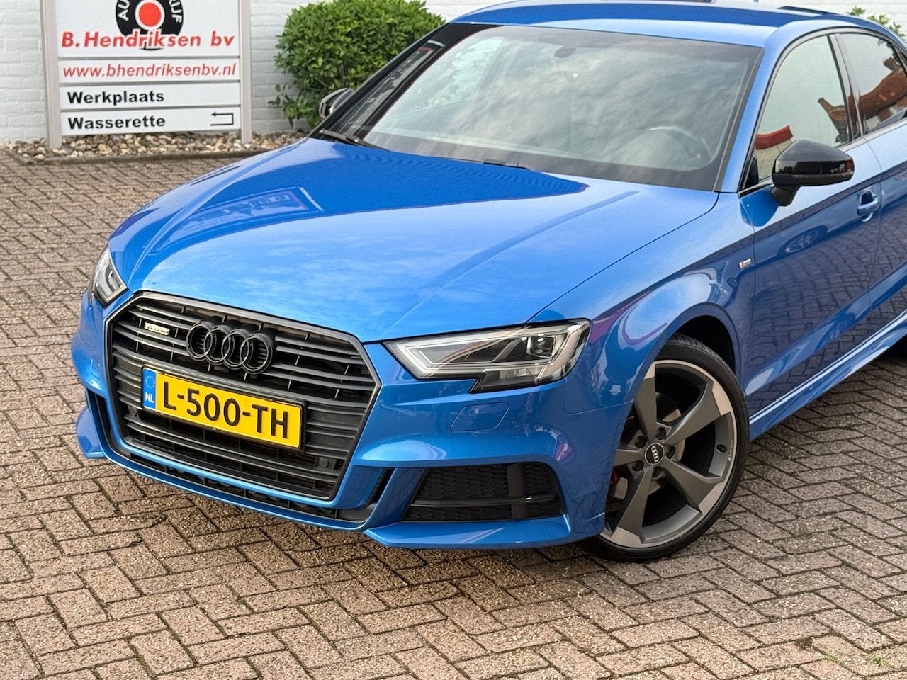 Audi A3 Limousine 2.0 TFSI 190pk S tronic quattro S Line Edi, Auto's, 1380 kg, Gebruikt, 1984 cc, Blauw