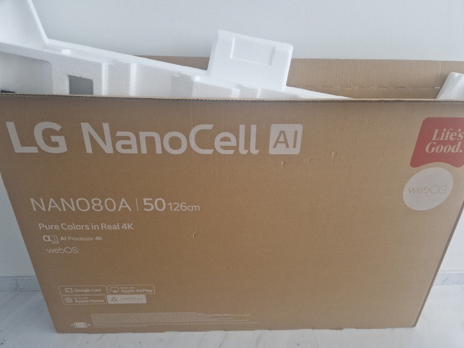 LG NanoCell  NANO80 50 inch ( nieuw met  doos), Ophalen, 100 cm of meer, 50 Hz, LG