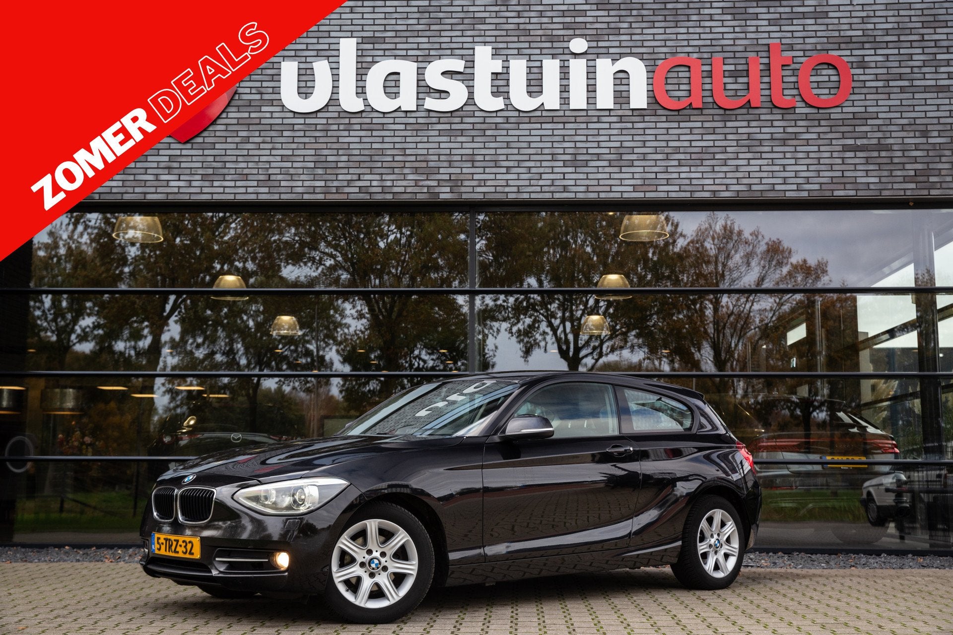 BMW 1-serie 116d , Stoelverwarming, Leder, Lichtmetalen velg, Auto's, 1-Serie, Euro 5, Achterwielaandrijving, Zwart