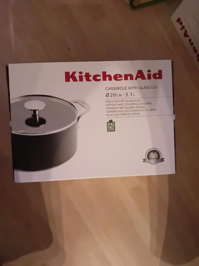 KITCHENAID  Pan 20 cm /3 lit, Ophalen of Verzenden, Nieuw, Overige materialen, Keramische plaat