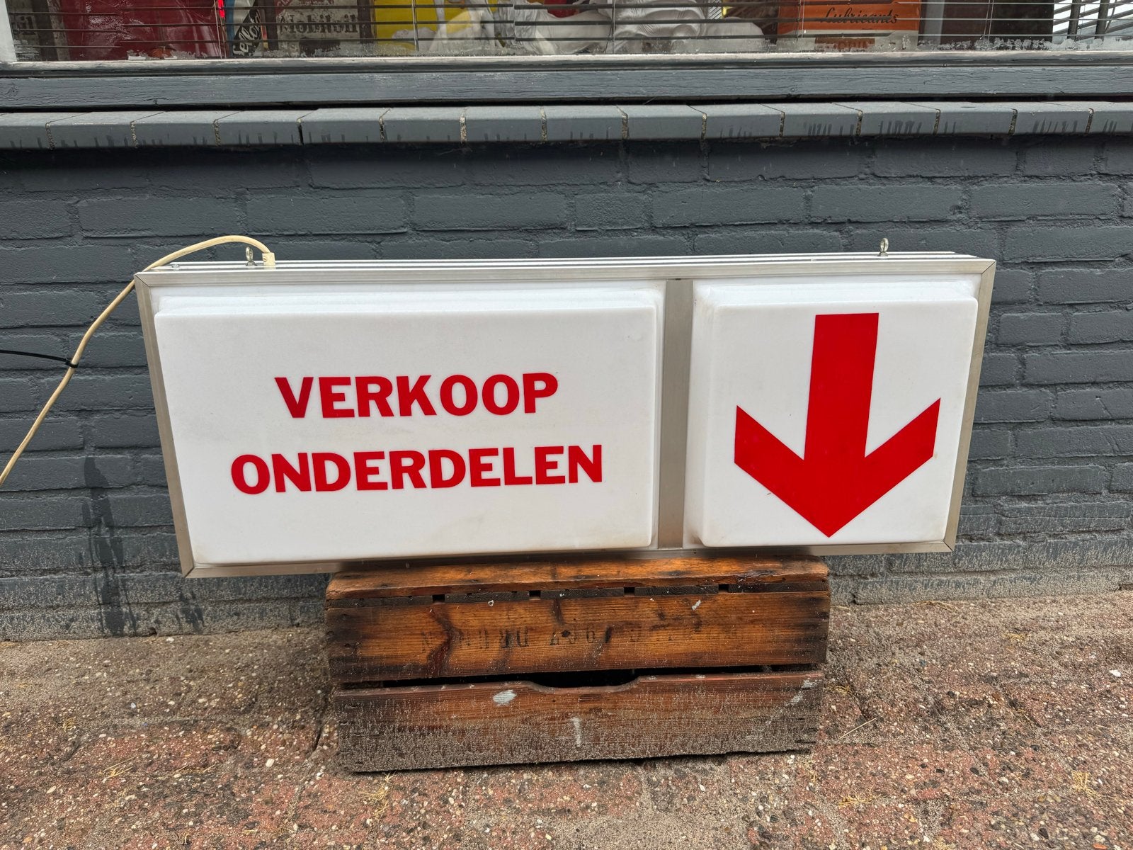 Verkoop Onderdelen Lichtbak - Vintage Reclamebord, Ophalen, Gebruikt, ., Lichtbak of (neon) lamp