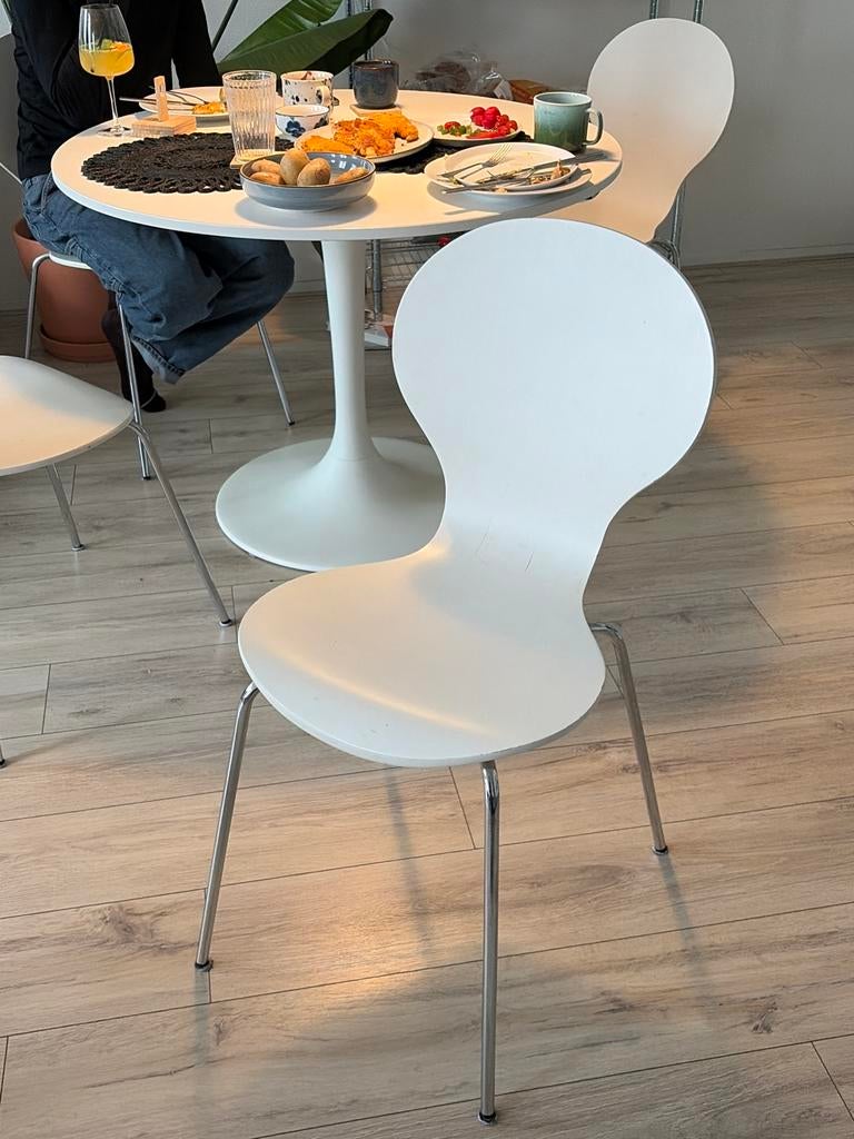 Witte Danerka stoel, Ophalen, Kunststof, Gebruikt, Wit