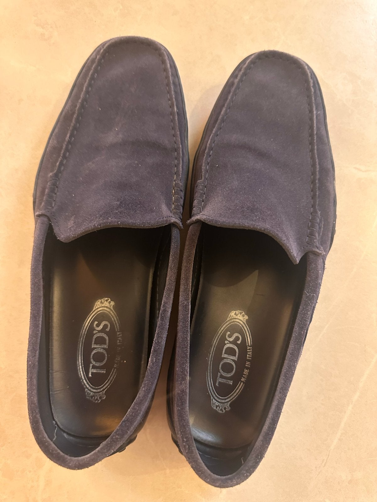 Tod's Loafers - Heren Instappers - Maat 44 (US 10), Ophalen, Gedragen, Blauw, Loafers