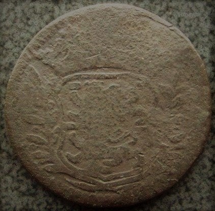 West - Friesland: - oude bronzen duit 1716. - Bodemvondst., Verzenden, Vóór koninkrijk, Overige waardes, Losse munt