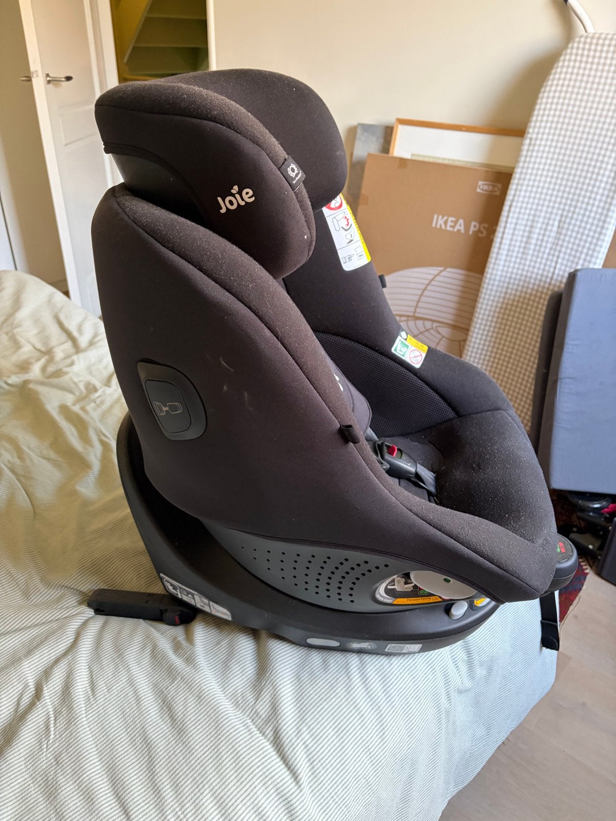 Joie I-spin 360 autostoel, vanaf 10 maanden, z.g.a.n., Overige merken, 0 t/m 18 kg, Verstelbare rugleuning, Ophalen of Verzenden