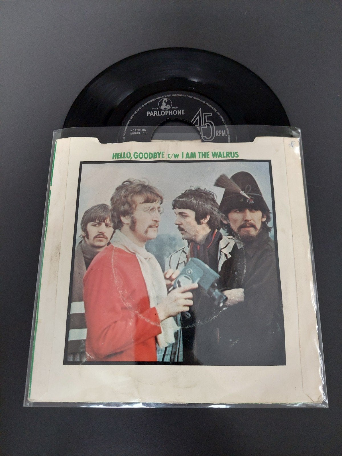 the Beatles hello goodbye, Cd's en Dvd's, Vinyl Singles, Ophalen of Verzenden, Gebruikt, 7 inch, Overige genres