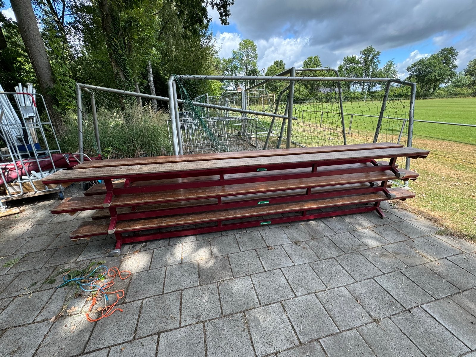 Robuuste houten zitbanken (gymbank), Ophalen, Gebruikt