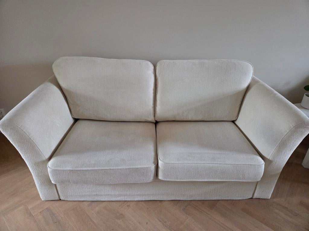 Bank 2,5 zits ivoorkleur, Ophalen, Tijdloos, Modern, 150 tot 200 cm, Tweepersoons