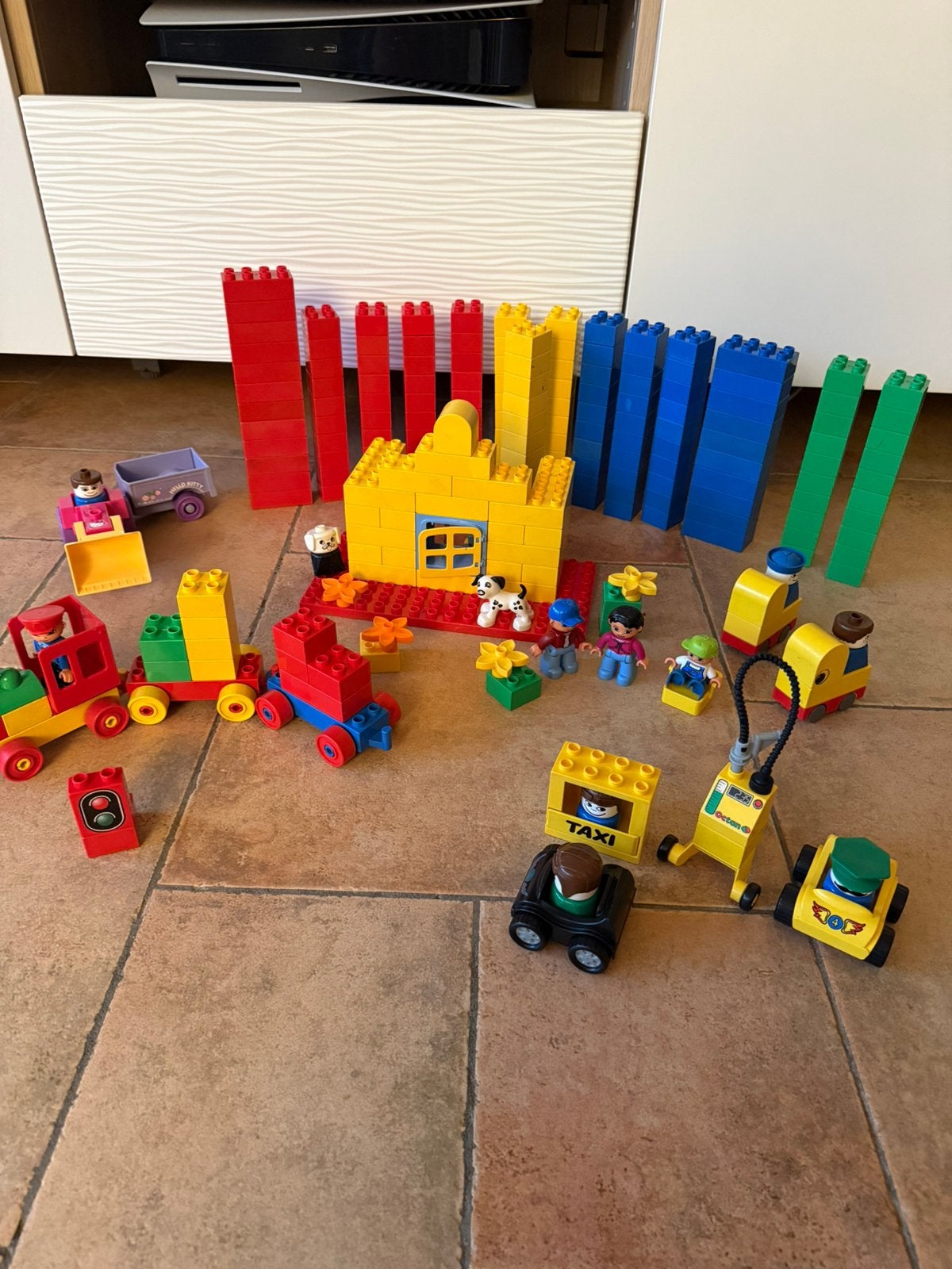 Family house and train Lego duplo all round set, Ophalen of Verzenden, Gebruikt, Duplo