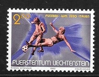 Liechtenstein 1990  WK Voetbal, Postzegels en Munten, Verzenden, Overige landen, Postfris