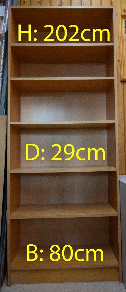 Open boekenkast 29cm diep, Ophalen, Met plank(en), Gebruikt, 200 cm of meer