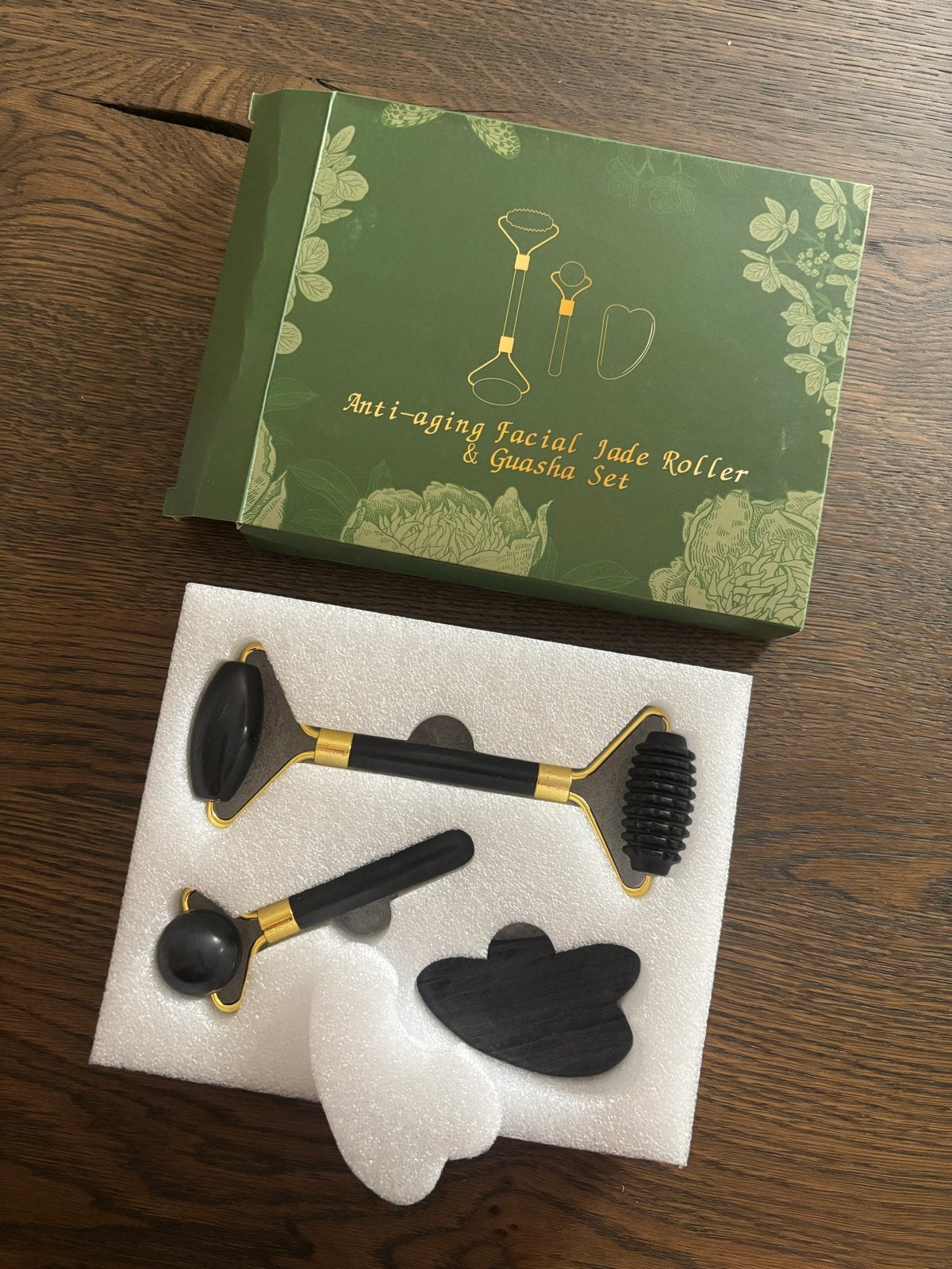 3-in-1 Jade Facial Massager Set, Verzenden, Nieuw, Gehele gezicht, Verzorging