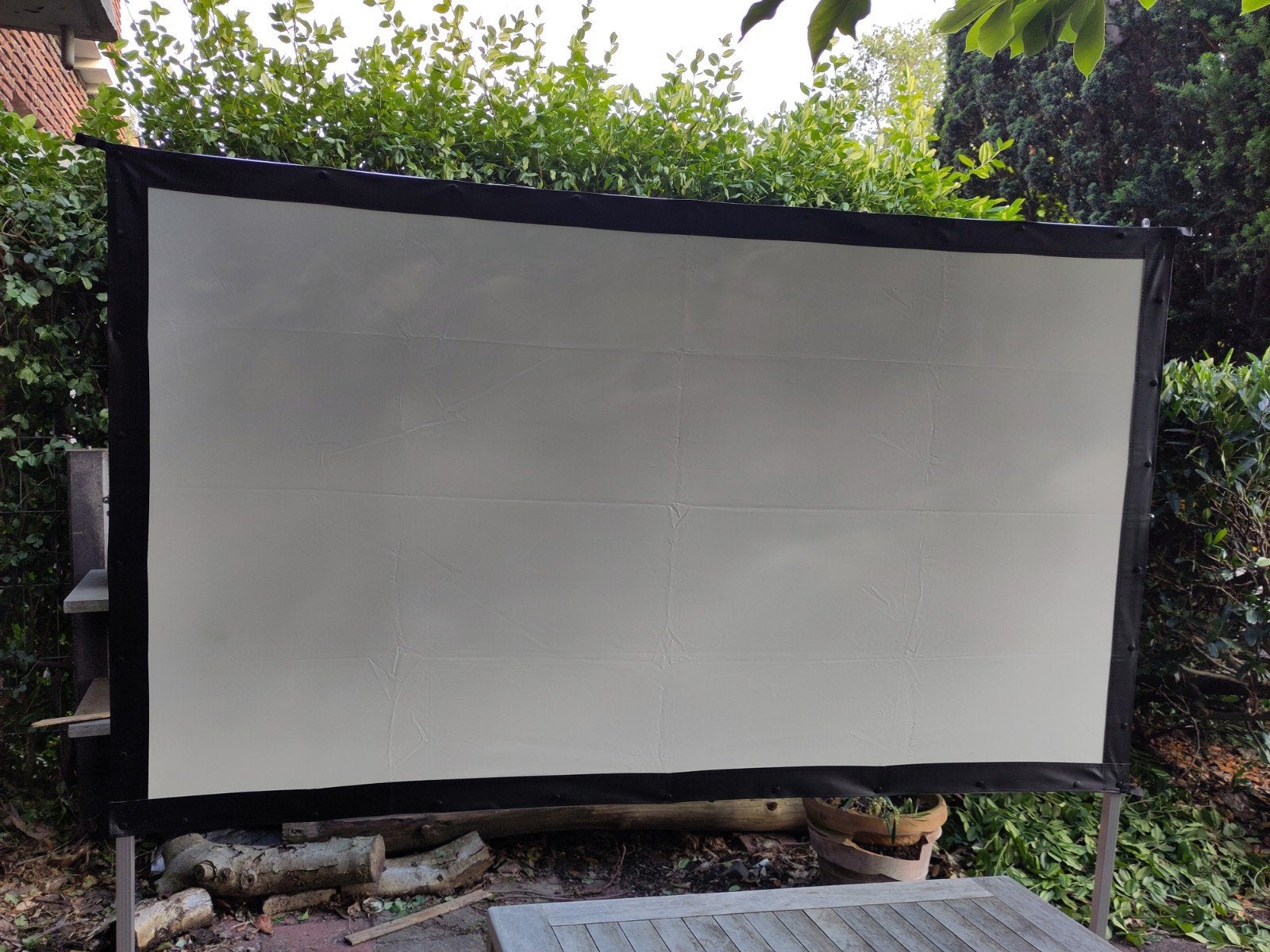 Te huur: WK voetbal ⚽ scherm 220*120, 4k beamer / projector, Ophalen, Zo goed als nieuw, Overige