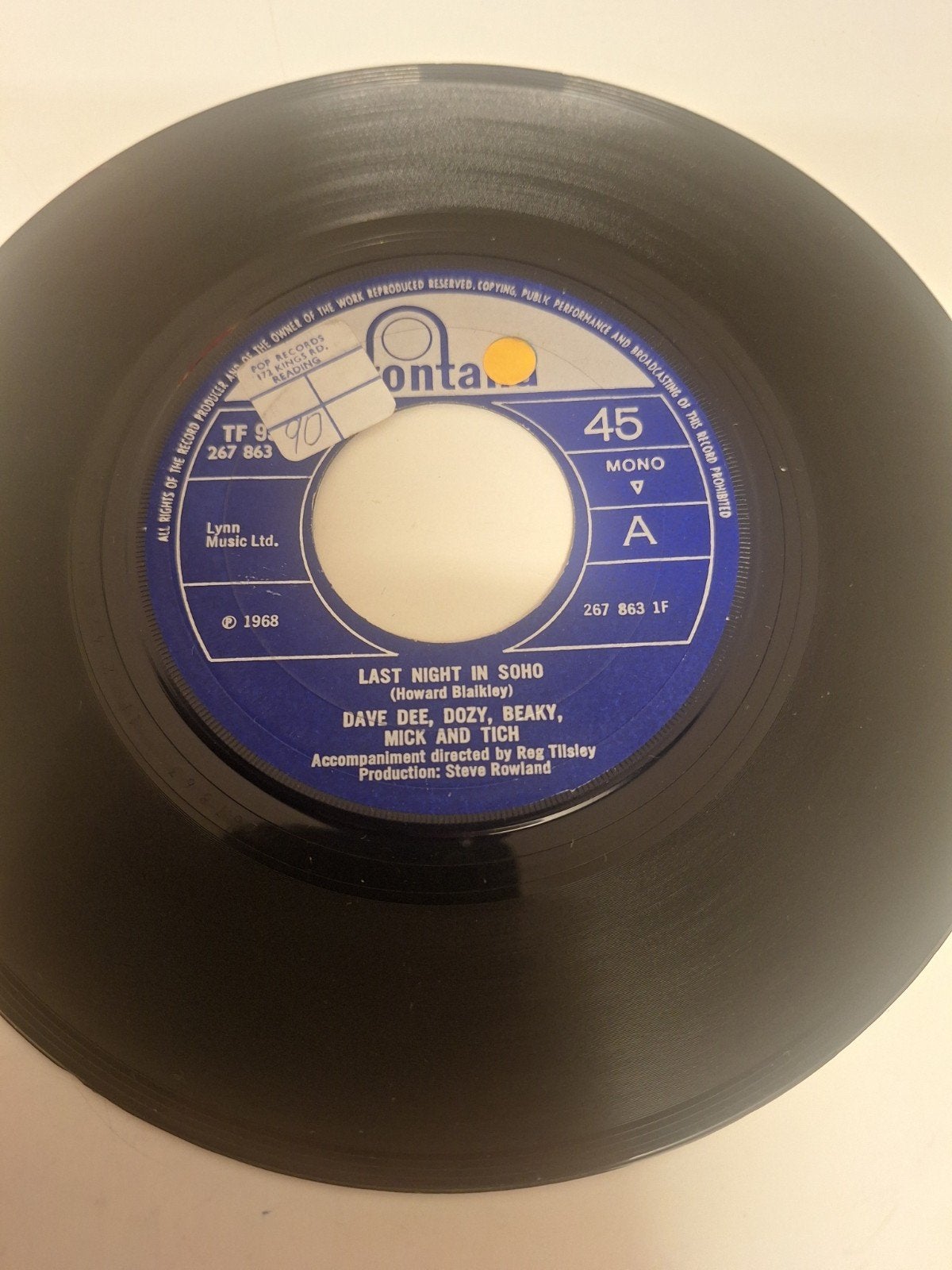 Dave Dee, D, B, Mick & Tich - Last night in Soho, 1968., Verzenden, 7 inch, Pop