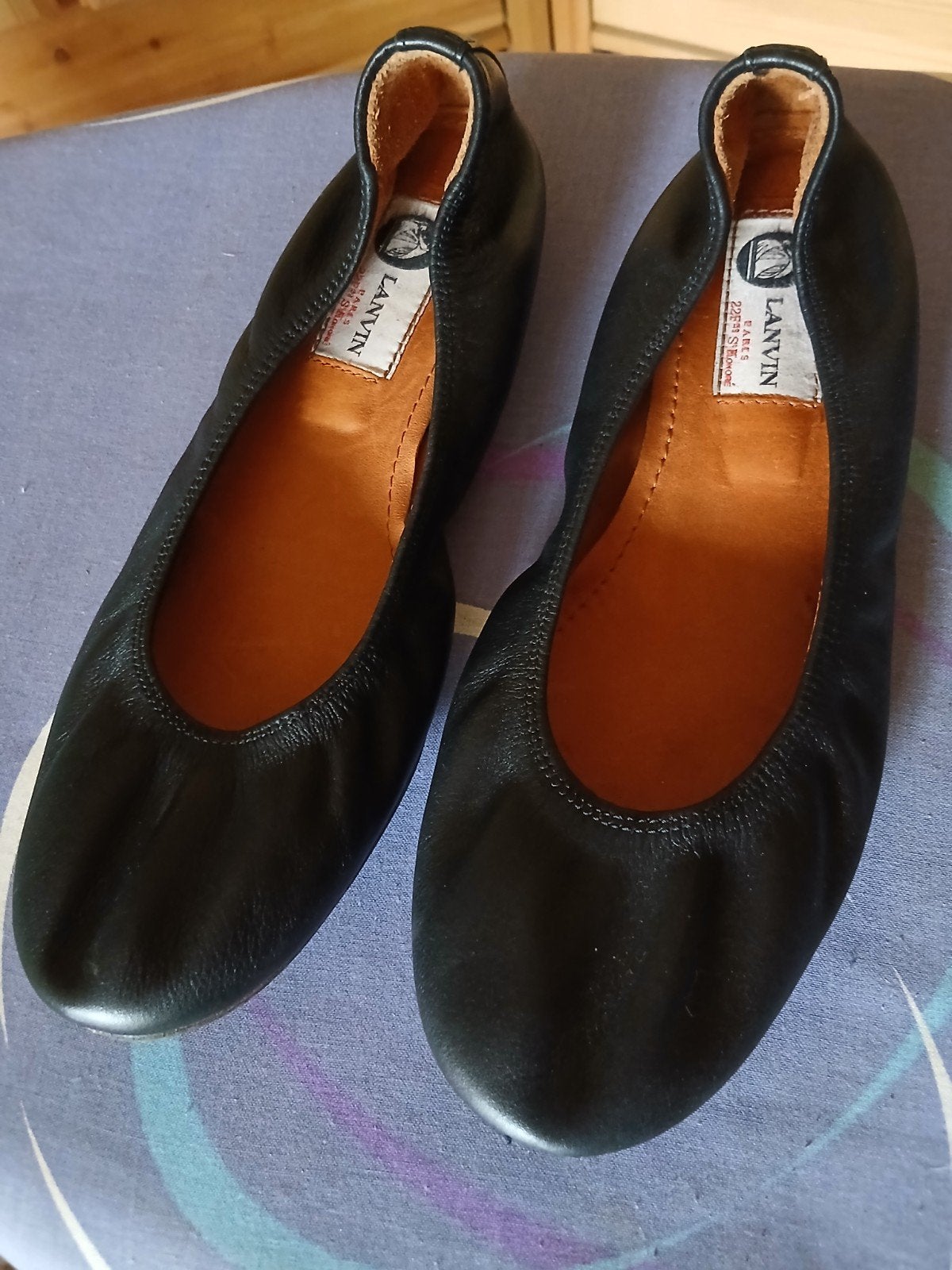 Lanvin's leer, Ophalen of Verzenden, Zo goed als nieuw, Zwart