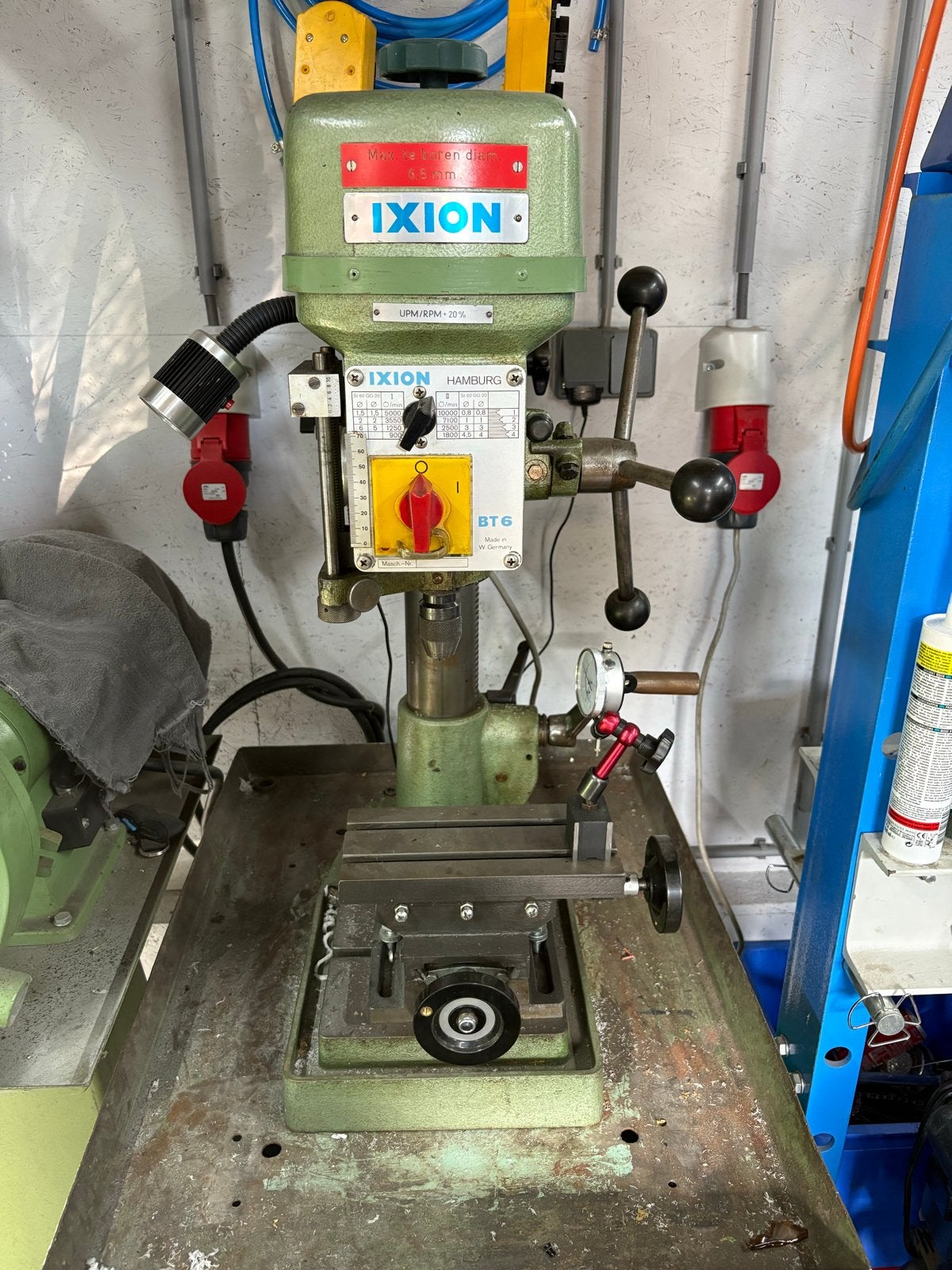 Ixion Kolomboormachine BT6 - 380V - Zeer goede staat, Doe-het-zelf en Verbouw, Gereedschap | Boormachines, Ophalen, Zo goed als nieuw