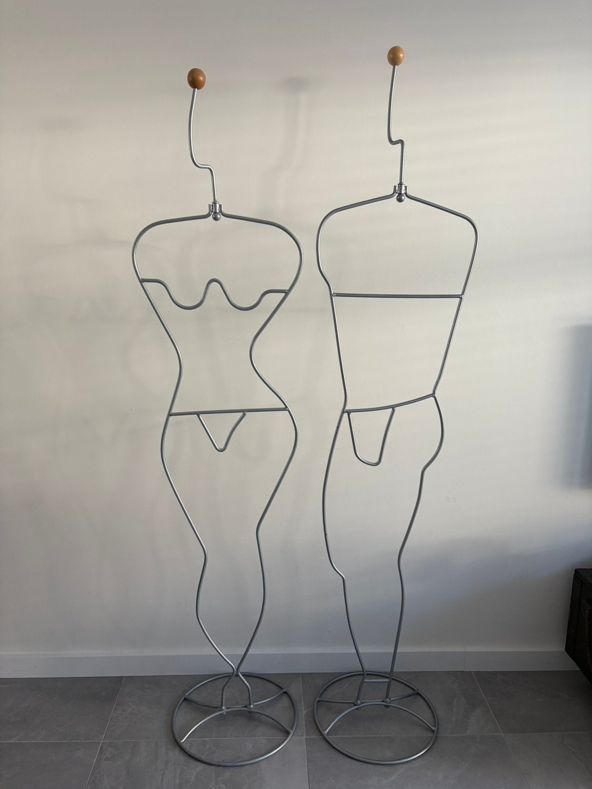 Vintage IKEA HÄPEN man & vrouw Ehlén Johansson design 1988, Ophalen, Zo goed als nieuw, Hout
